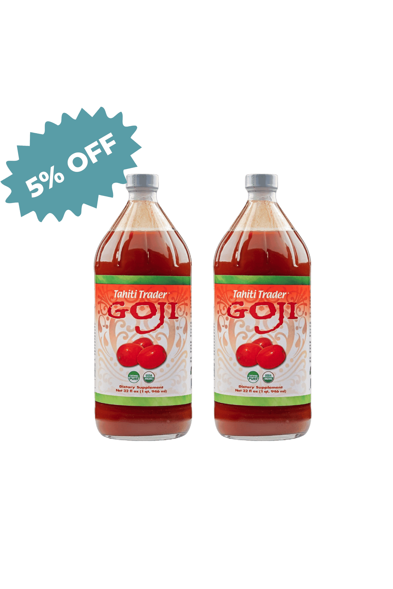 Organic Goji Juice 32 oz - Tahiti Trader