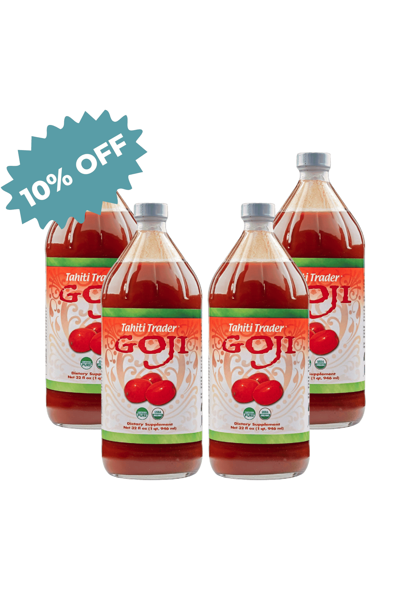 Organic Goji Juice 32 oz - Tahiti Trader