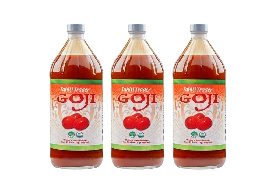 Organic Goji Berry Juice 32 oz 3 Pack - Tahiti Trader