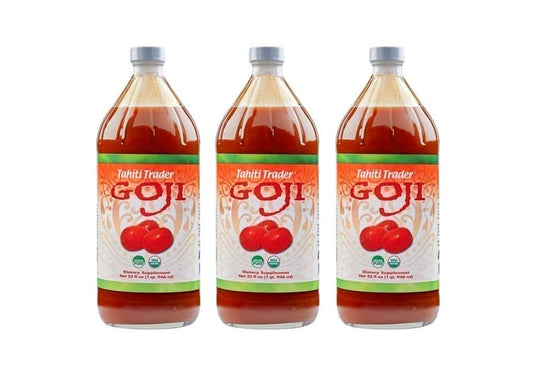 Organic Goji Berry Juice 32 oz 3 Pack - Tahiti Trader
