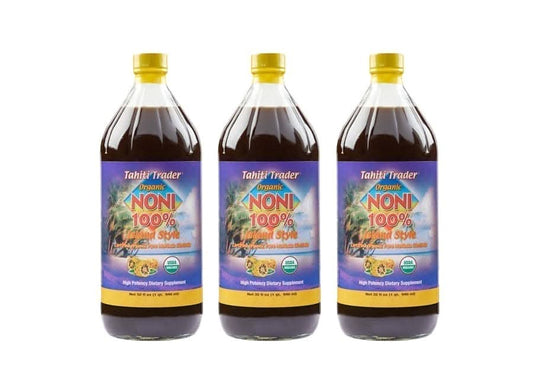 Organic Noni 100% Island Style 32 oz 3 - Pack - Tahiti Trader