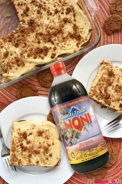 Tahiti Trader Noni Pumpkin Gingersnap No-Bake Layer Cake - Tahiti Trader
