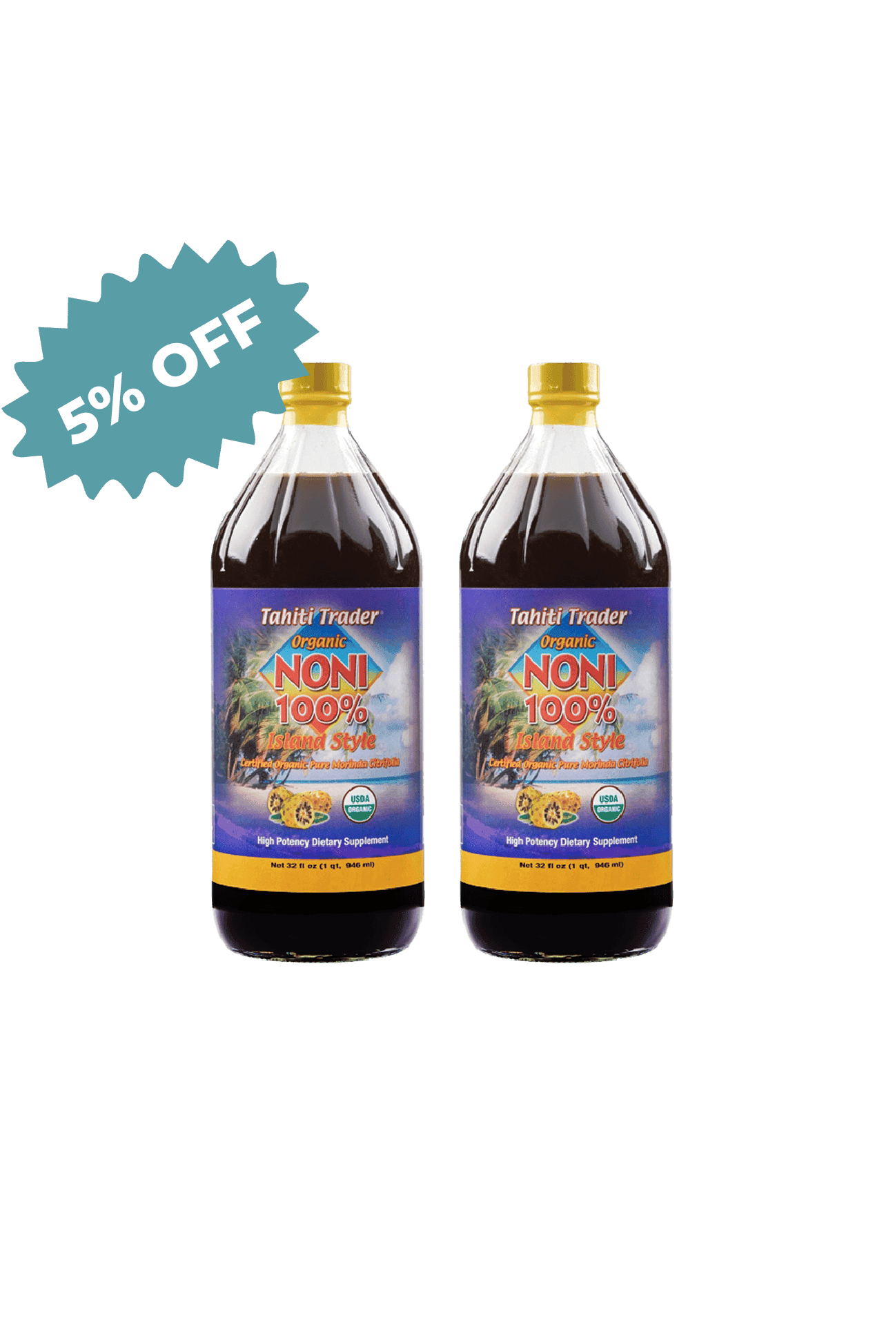 Tahiti Trader Island Style Noni Juice 32 oz - Tahiti Trader