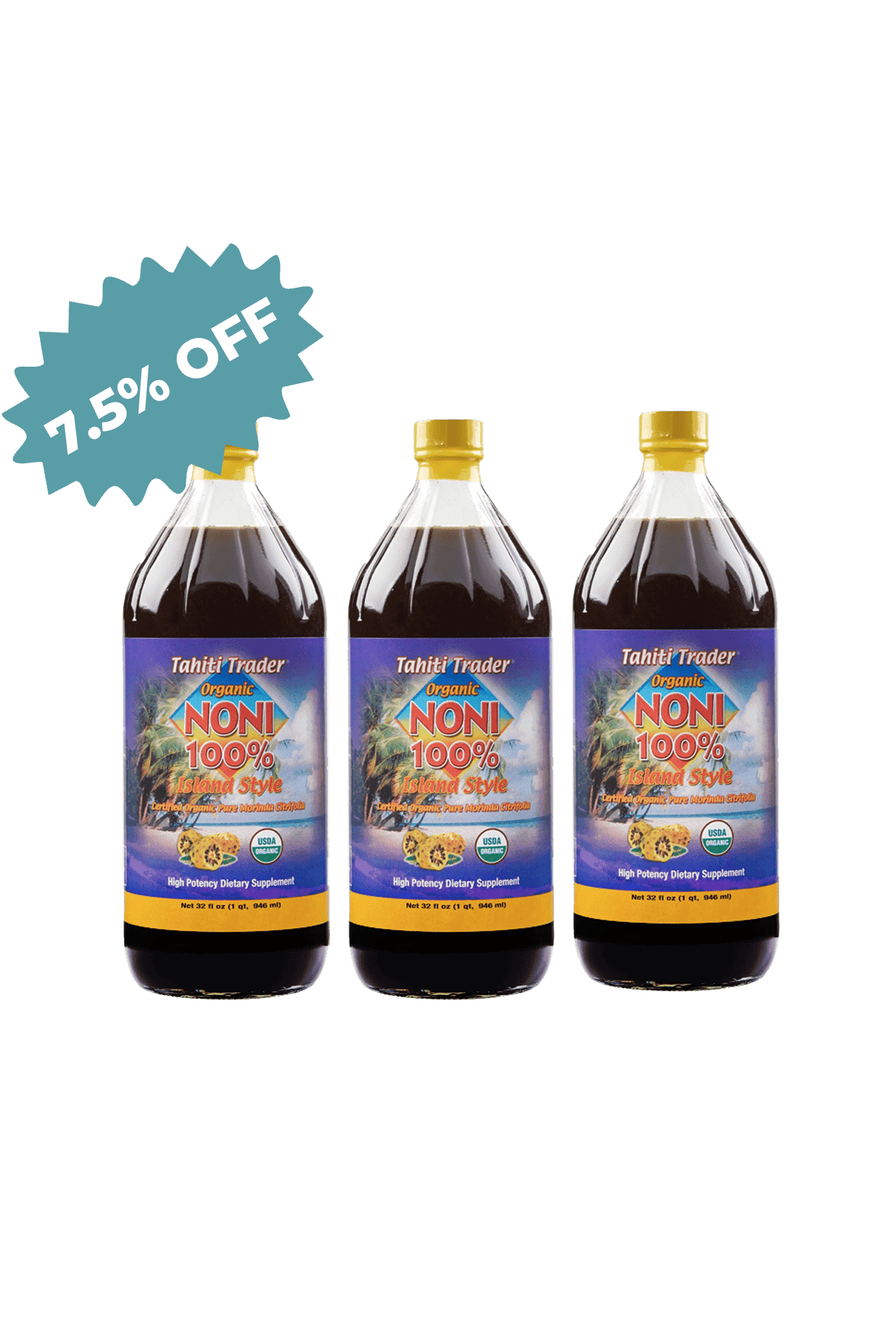 Tahiti Trader Island Style Noni Juice 32 oz - Tahiti Trader