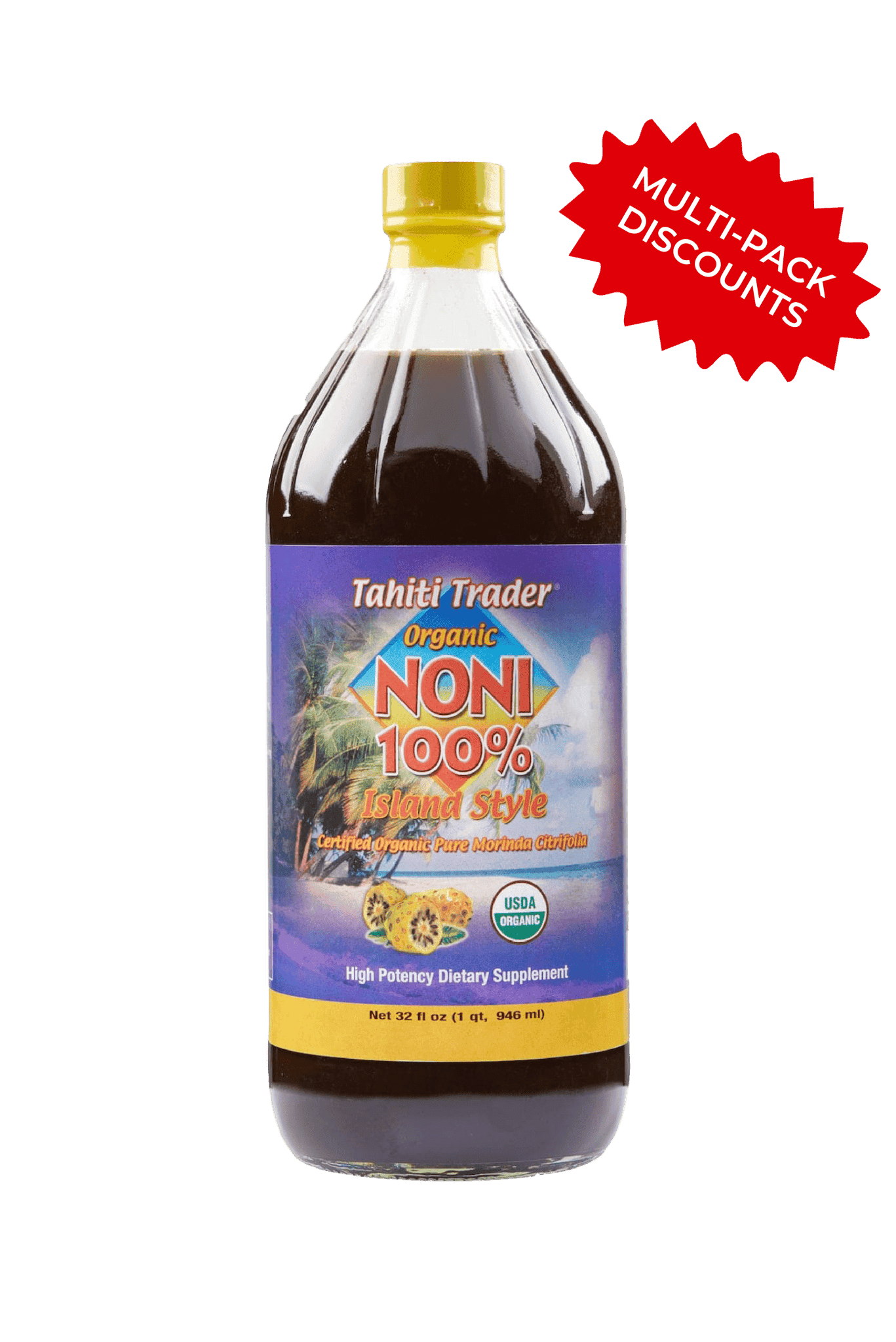 Tahiti Trader Island Style Noni Juice 32 oz - Tahiti Trader