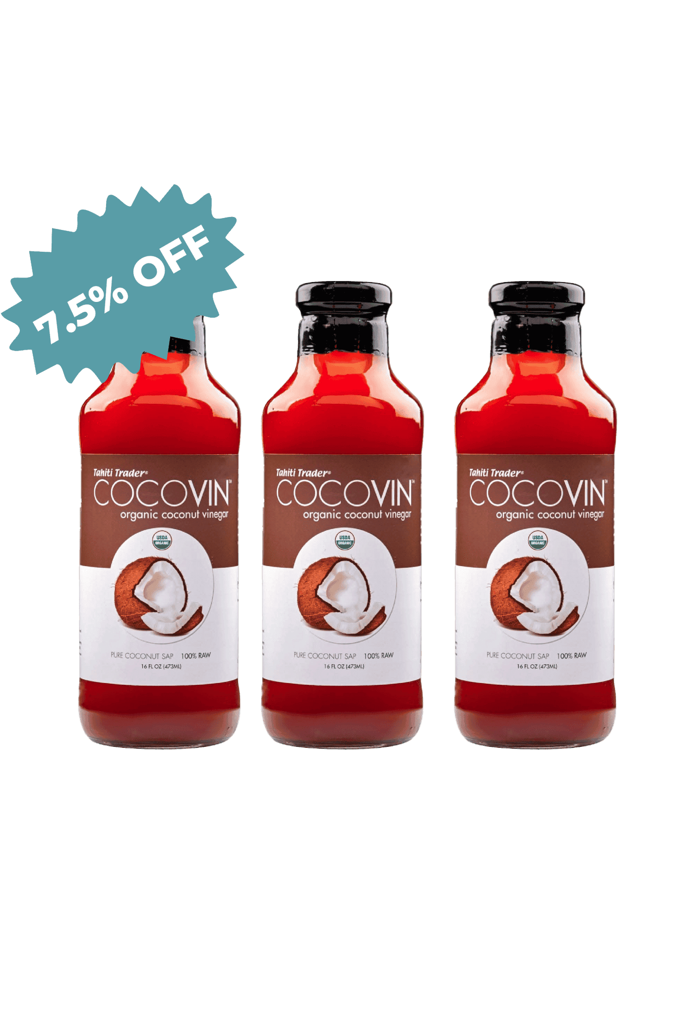 CocoVin ~ Organic Coconut Vinegar 16 oz - Tahiti Trader