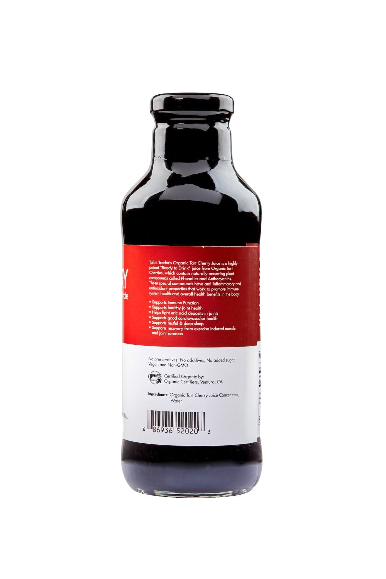 16 oz Tahiti Trader Tart Cherry ~ Organic Juice Concentrate - Free Sample - Tahiti Trader
