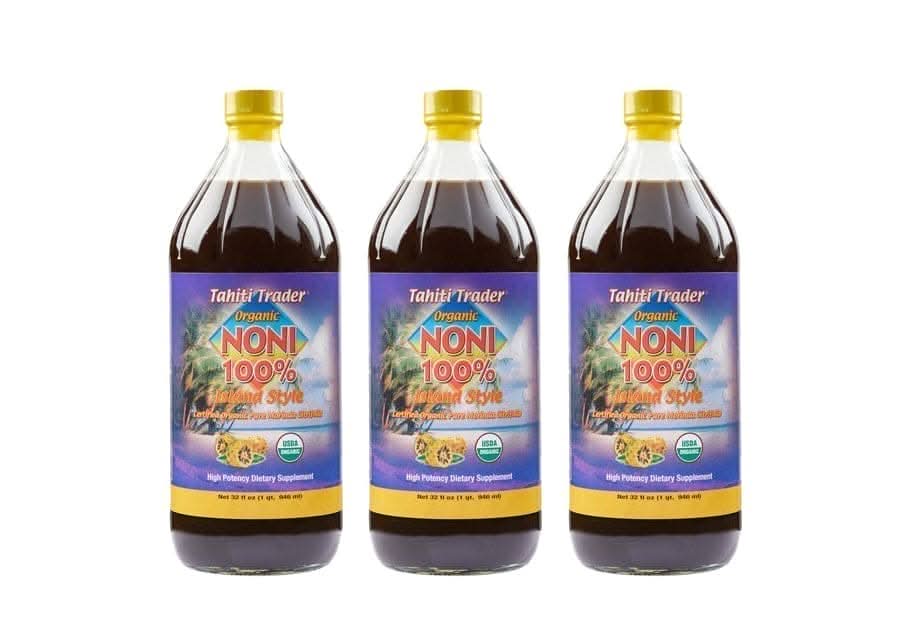 Organic Noni 100% Island Style 32 oz 3 - Pack - Tahiti Trader