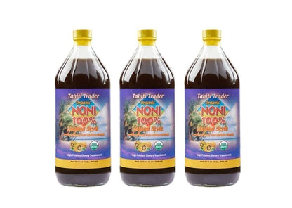 Organic Noni 100% Island Style 32 oz 3 - Pack - Tahiti Trader