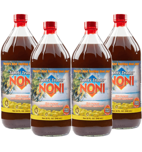 Tahiti Trader Original Noni Juice 32 oz (4 - pack Wholesale - GNC) - Tahiti Trader