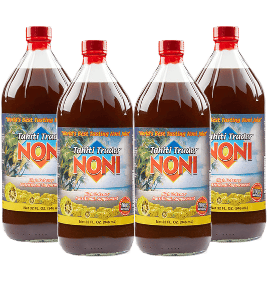 Tahiti Trader Original Noni Juice 32 oz (4 - pack Wholesale - GNC) - Tahiti Trader